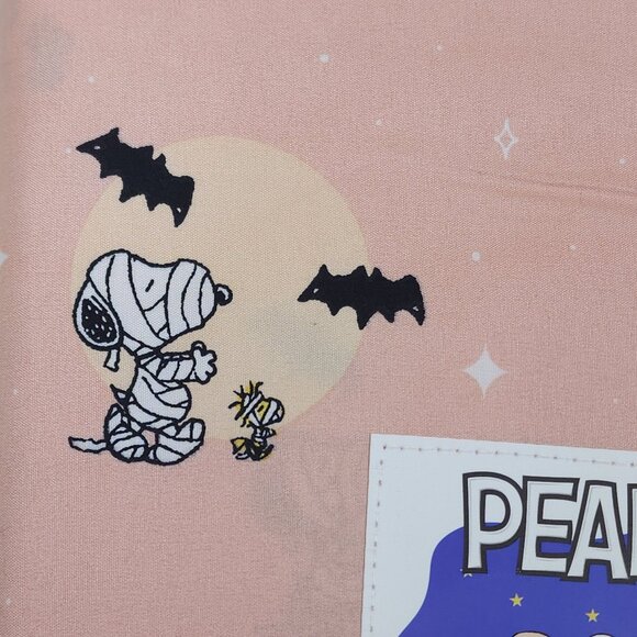 Peanuts Snoopy Full Sheet Set By Berkshire Pink Halloween Bats Ghosts Fall - Picture 2 of 9